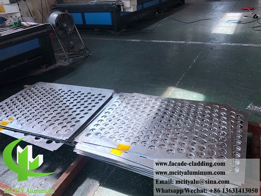 3D折りたたみアルミニウムパネル 建物のファサード パーソナライズされた金属シート