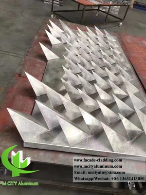 3D折りたたみアルミニウムパネル 建物のファサード パーソナライズされた金属シート