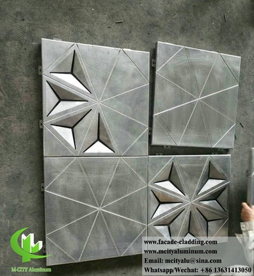 3D折りたたみアルミニウムパネル 建物のファサード パーソナライズされた金属シート
