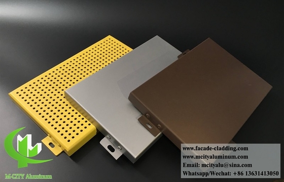 防腐金属ファサード 建物のファサード用固形アルミパネル