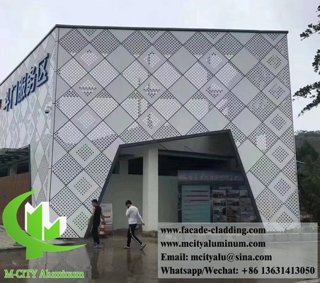 外壁壁カバー用金属板アルミニウムスクリーンの穴を開ける