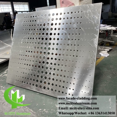 外部金属パネル アルミニウムファサード システム CNC 切断 装飾パターン パーソナライズされた金属シート