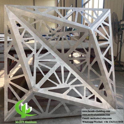 CNC切断金属ファサードパネル 3D形 建築建築 建物の壁カバー装飾