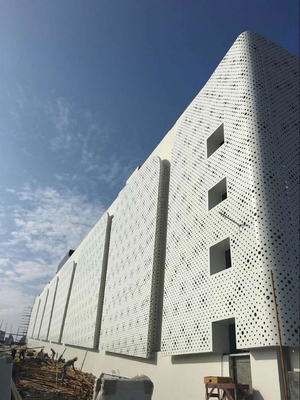 建築用金属壁カバー 建築外装内装用 模様付き固体アルミシート