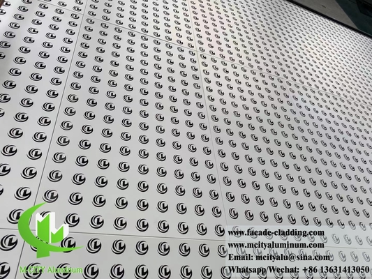 装飾用アルミスクリーン金属ファサードパネル 穿孔パターンレーザーカットデザイン