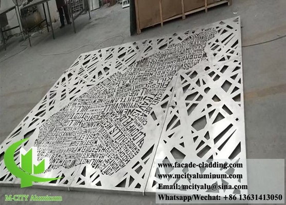 レーザーカット メタル 壁パネル 建物の玄関システムのためのアルミシート