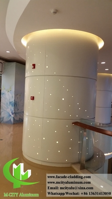 LED照明を持つ柱アルミシート3.0mmのための建築金属コーディニング