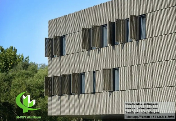 建築用メタルスクリーン アルミニウムシート 穴穴スクリーン 屋外ファサード コーティング