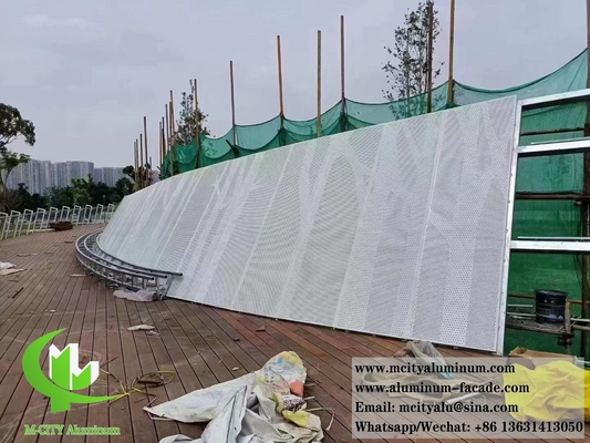 建築用レーザーカット金属スクリーン アルミ 建築装飾用 天井玄関