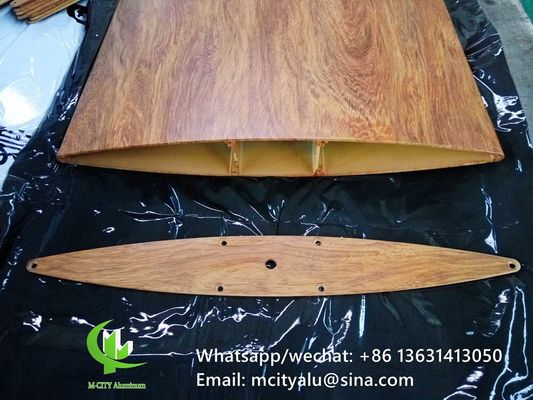 お買い得 木の穀物 建物のアルミが外押しされた 建築用ロウバー 翼翼 オンライン