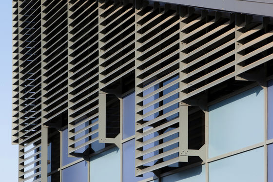 お買い得 外壁・カーテンウォール用、粉体塗装 6063-T5/T6 アルミニウム製サンルーバー（100mm～600mmサイズ対応） オンライン