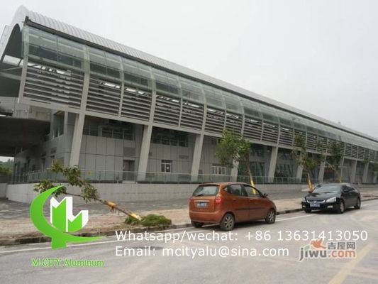 お買い得 ファサードカーテンウォール用アルマイト処理済み楕円形6063-T5/T6アルミニウム合金エアロフォイルルーバー オンライン