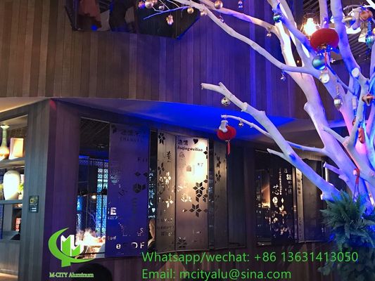 お買い得 粉体塗装レーザーカットパネル、厚さ1.5-10mmのカスタマイズ可能なパターンアルミニウムスクリーンパネル オンライン