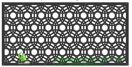お買い得 粉体塗装カスタムデザイン穴あきアルミニウムパネル 1000x2000mm (ファサード・装飾スクリーン用) オンライン