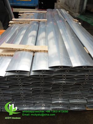 お買い得 150mm 建築アルミニウム 面壁のカーテン壁のための円形型のエアロフローリング・ラウバー オンライン