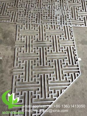 お買い得 装飾スクリーン用カスタムパターン付きレーザーカット粉体塗装アルミニウムファサードパネル オンライン