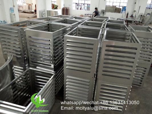 お買い得 エアコン アルミカバー メタルファサード コーティング カーテン壁ファサード装飾用の厚さ2.5mmの折りたたみのシート オンライン