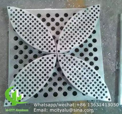 お買い得 ロビーの装飾のための3Dアルミニウムレーザーカットパネル - 粉末塗装 1000x2000mm 孔付きアルミニウムファサード オンライン