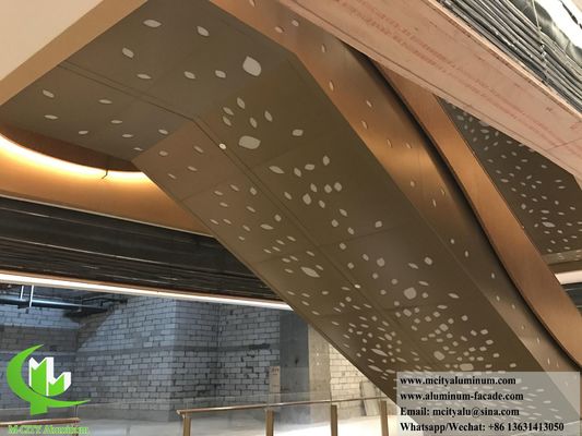 お買い得 装飾用金属スクリーン アルミパネル レーザーカットパターン PVDFコーティング オンライン