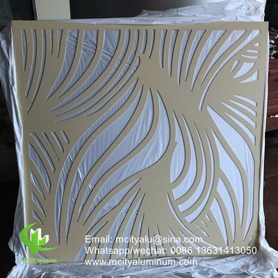 お買い得 CNCタレットパンチングとカスタムRALカラーを備えた粉体塗装アルミニウムファサードパネル（建築用クラッド用） オンライン