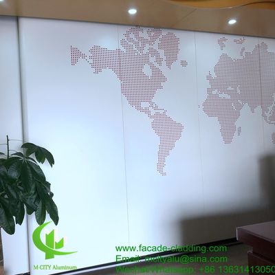 お買い得 白色 粉末で覆い 壁の外装用金属アルミ孔板のコーティング オンライン