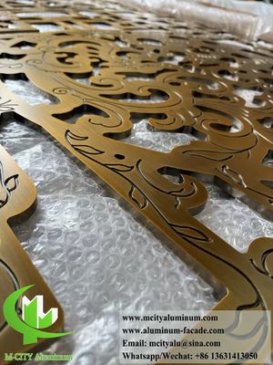 お買い得 レーザーカット アルミスクリーン 内部装飾のための金属隔壁 防腐 オンライン