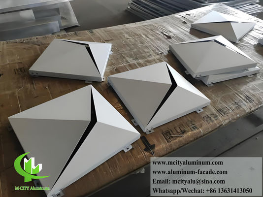 お買い得 粉体塗装仕上げのカスタマイズ可能なデザイン3Dアルミニウムクラッドパネル（1000x1000mmサイズ） オンライン