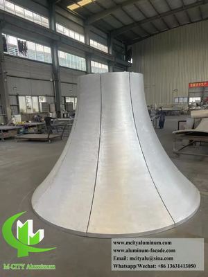 お買い得 カスタマイズされた双曲金属ファサード アルミニウムクラッディング ダブルカーブ オンライン