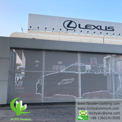 お買い得 レーザー切断ファサードパネルのためのカスタムRALカラーで粉末で覆われたパフォーレートアルミニウムシート オンライン