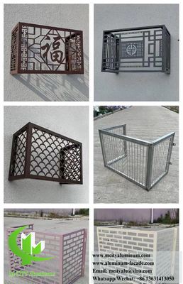 お買い得 粉末で覆われたアルミニウムエアコンカバーとCNCカットパターンと 1600x4000mm最大サイズ 熱ポンプ保護のために オンライン