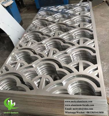 お買い得 PVDFコーティングレーザーカットアルミニウムパネル、カスタム穴あけパターン付き、3003系アルミニウム合金製、ファサードクラッディング用 オンライン