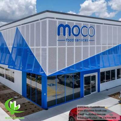 お買い得 アルミニウム壁パネル穿孔ファサードシステム 屋内外装飾 オンライン
