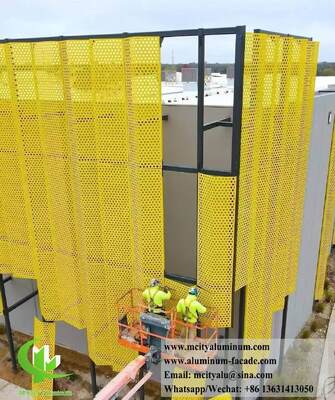 お買い得 カスタムCNC穴あきアルミニウムクラッドパネル (3003 H14/H24合金、PVDFコーティング、ファサード用) オンライン