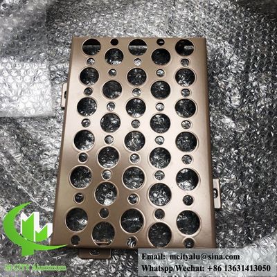 お買い得 壁被覆用の厚さ3mm、RALカラーカスタマイズ可能な粉体塗装パンチングアルミニウムファサードパネル オンライン