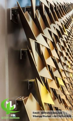 お買い得 金色の建物コーティングのための金属アルミニウムパネル形状を残す オンライン