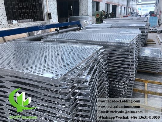 お買い得 1000x2400mmのカスタムRALカラーで粉末で覆われたレーザーカットアルミパネル 建築ファサード用サイズ オンライン