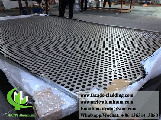 お買い得 3003合金製パンチングアルミニウムパネルおよびファサードクラッド、粉体塗装仕上げ、カスタマイズ可能なパターン オンライン