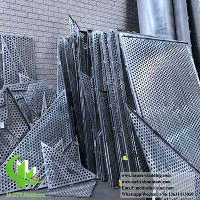 お買い得 カスタムRALカラーと1.5mmから10mmの厚さのCNCパンチング穴あきアルミニウムパネル（ファサードクラッド用） オンライン
