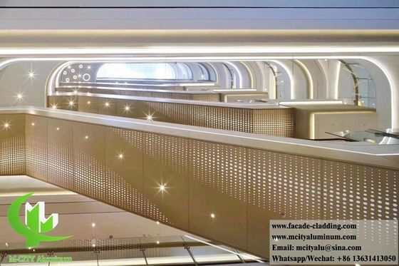 お買い得 建築用粉体塗装パンチングメタルシート アルミニウムスクリーンパネル 1200x2400mm CNC彫刻 オンライン