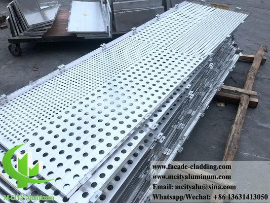 お買い得 4mm Powder Coated Perforated Aluminum Panel for Facade Cladding with Custom RAL Colors パーフォレーションアルミニウムパネルをパウダーコーティングした オンライン