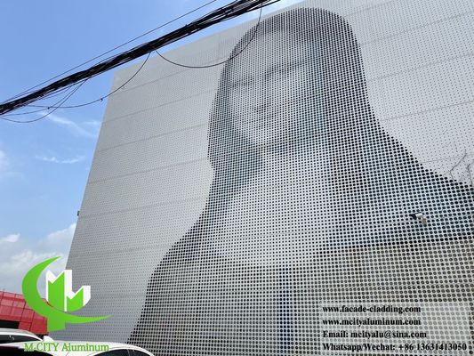 お買い得 3mm厚のPVDFコーティングと15年間の保証付きの穴あけアルミファサードパネル オンライン