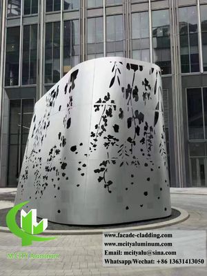 お買い得 建築用金属シート装飾のための3Dアルミコーティングパネルと銀灰色色と3mm厚さ オンライン