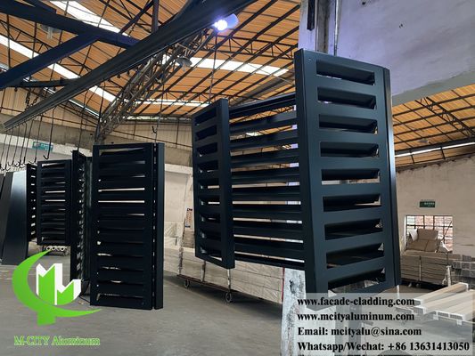 お買い得 屋外ユニット用 2.5mm 厚パウダーコーティング穴あきデザイン装飾アルミニウムACカバー オンライン